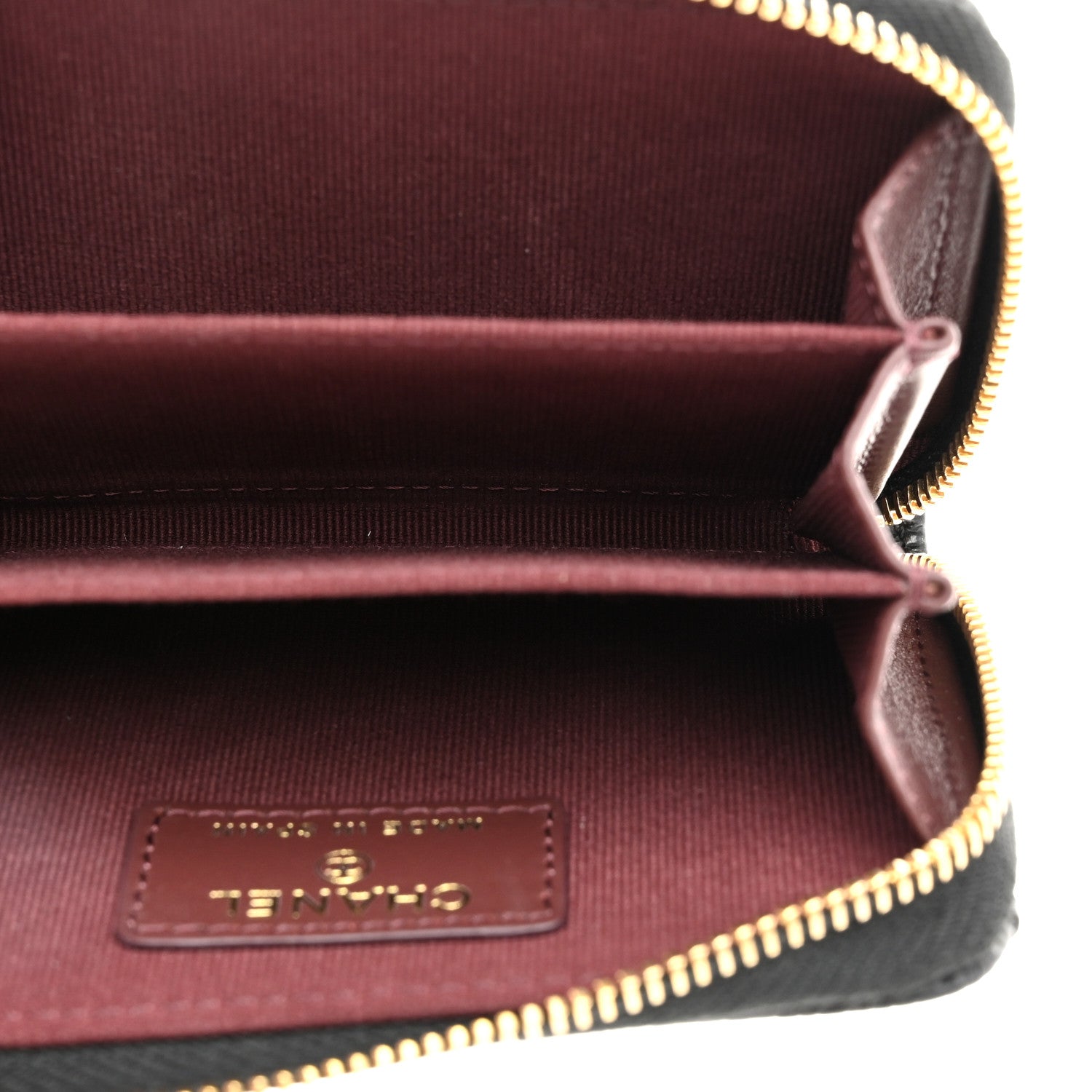 Chanel Caviar Quilted Zip Coin Purse Black 5 of 8