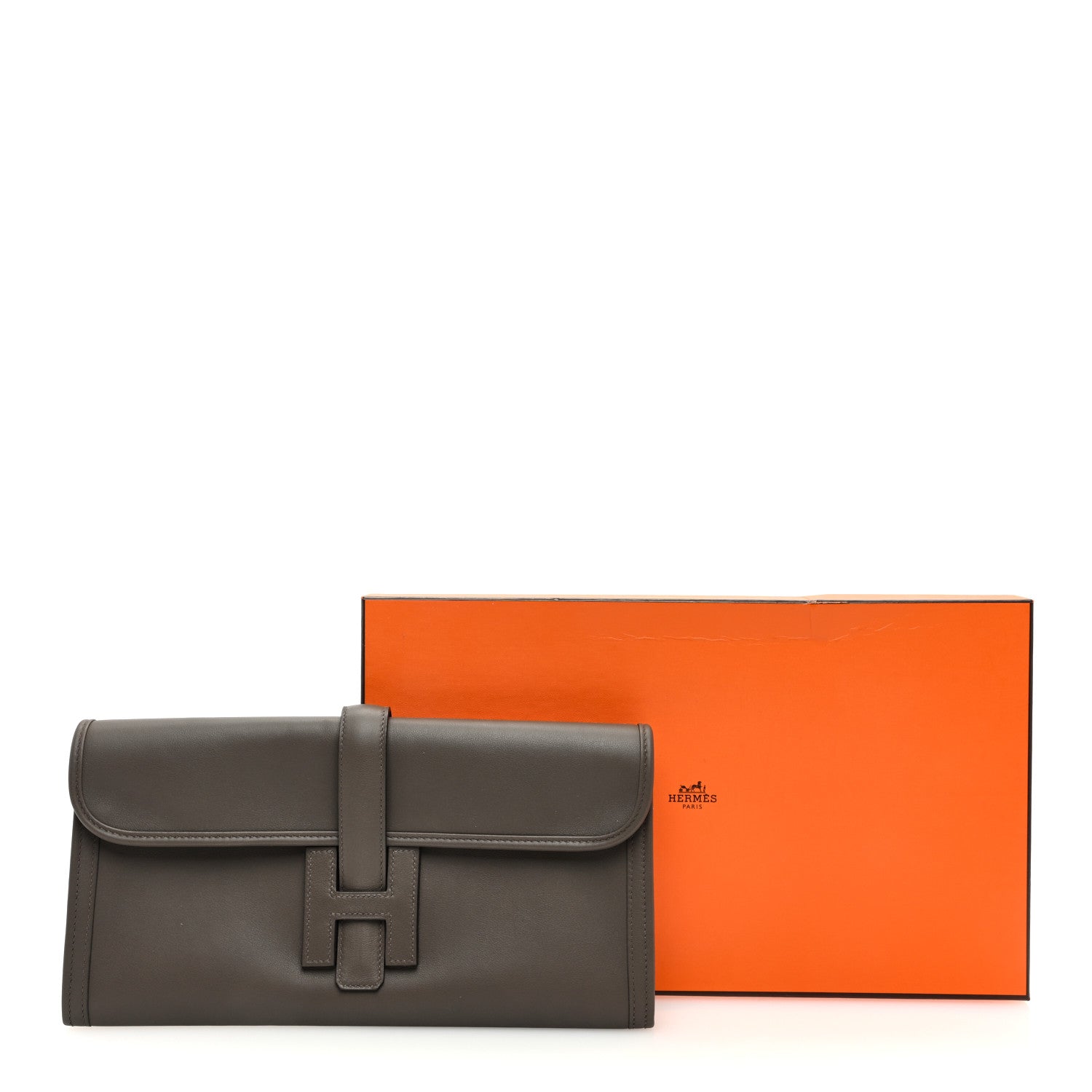 Hermes Swift Jige Elan 29 Clutch Etain 8 of 8