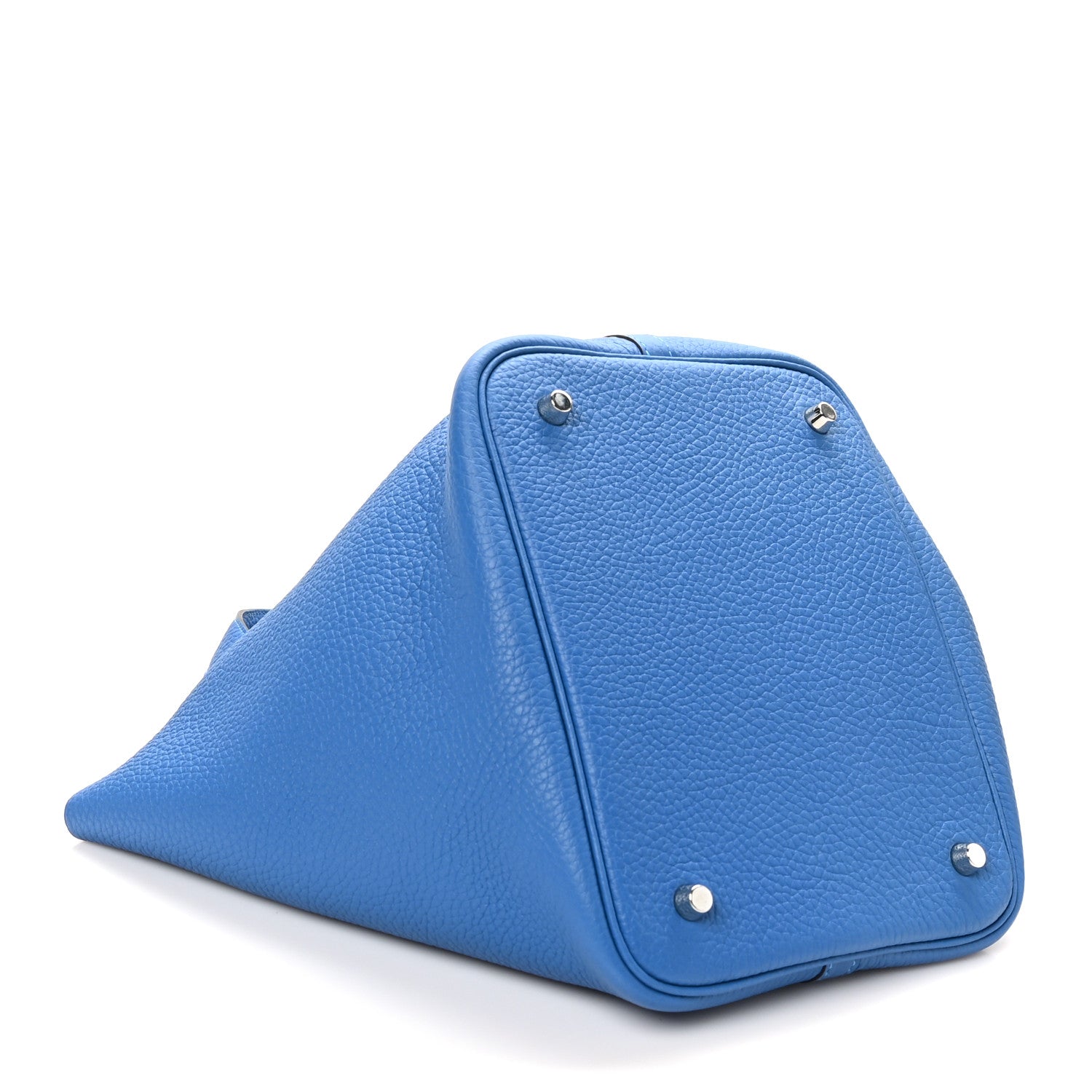 Hermes Taurillon Clemence Picotin Lock 22 MM Bleu Zanzibar 4 of 12