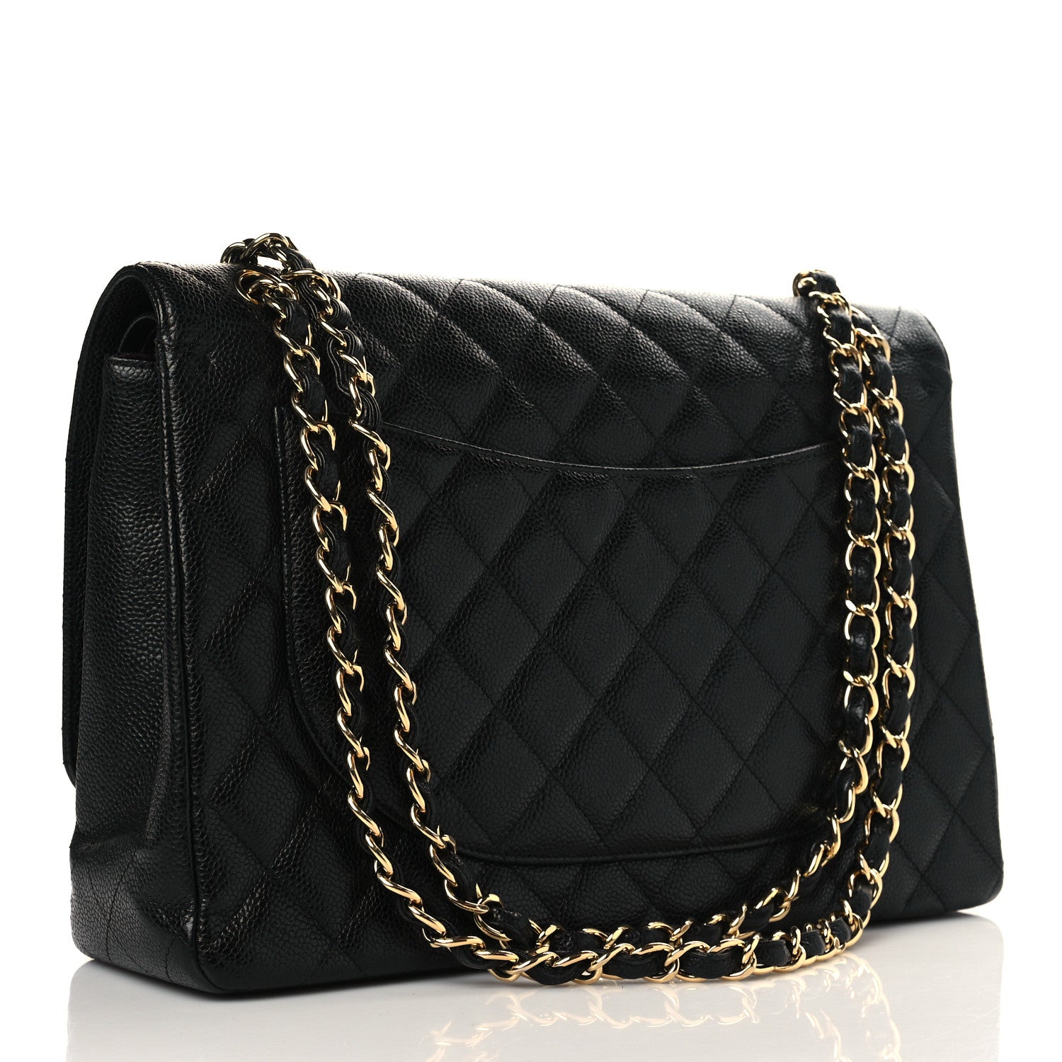Chanel Caviar Quilted Maxi Double Flap Black 3 of 9
