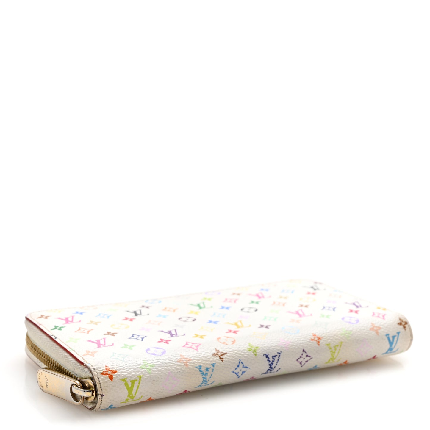 Monogram Multicolor Zippy Wallet White Litchi