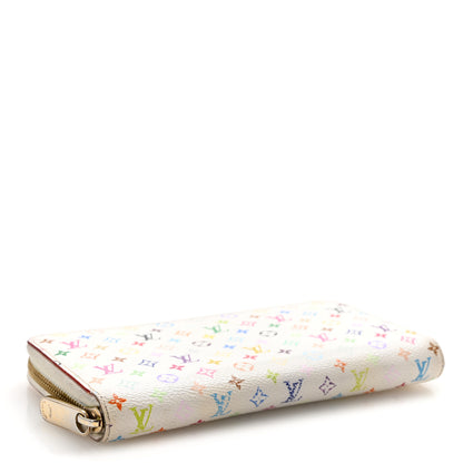 Louis Vuitton Monogram Multicolor Zippy Wallet White Litchi 4 of 13