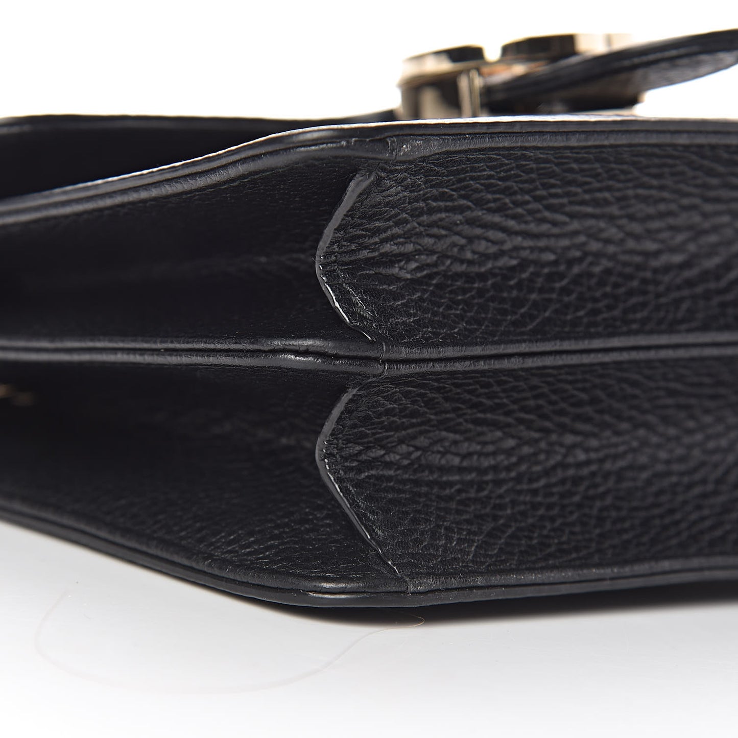 Dollar Calfskin Small Interlocking G Shoulder Bag Black