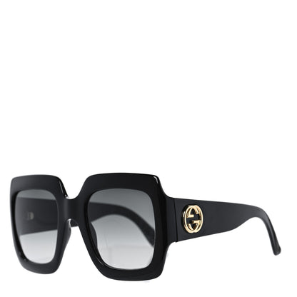 Gucci Acetate Square Frame Sunglasses GG0053S Black 1 of 6