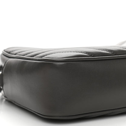 Saint Laurent Calfskin Matelasse Monogram Lou Camera Bag Asphalt 8 of 12