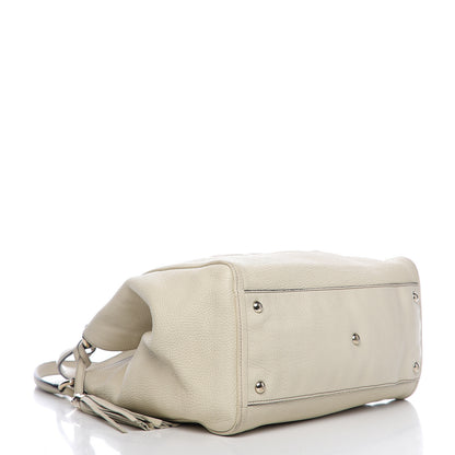 Gucci Pebbled Calfskin Medium Soho Shoulder Bag Off White 3 of 11