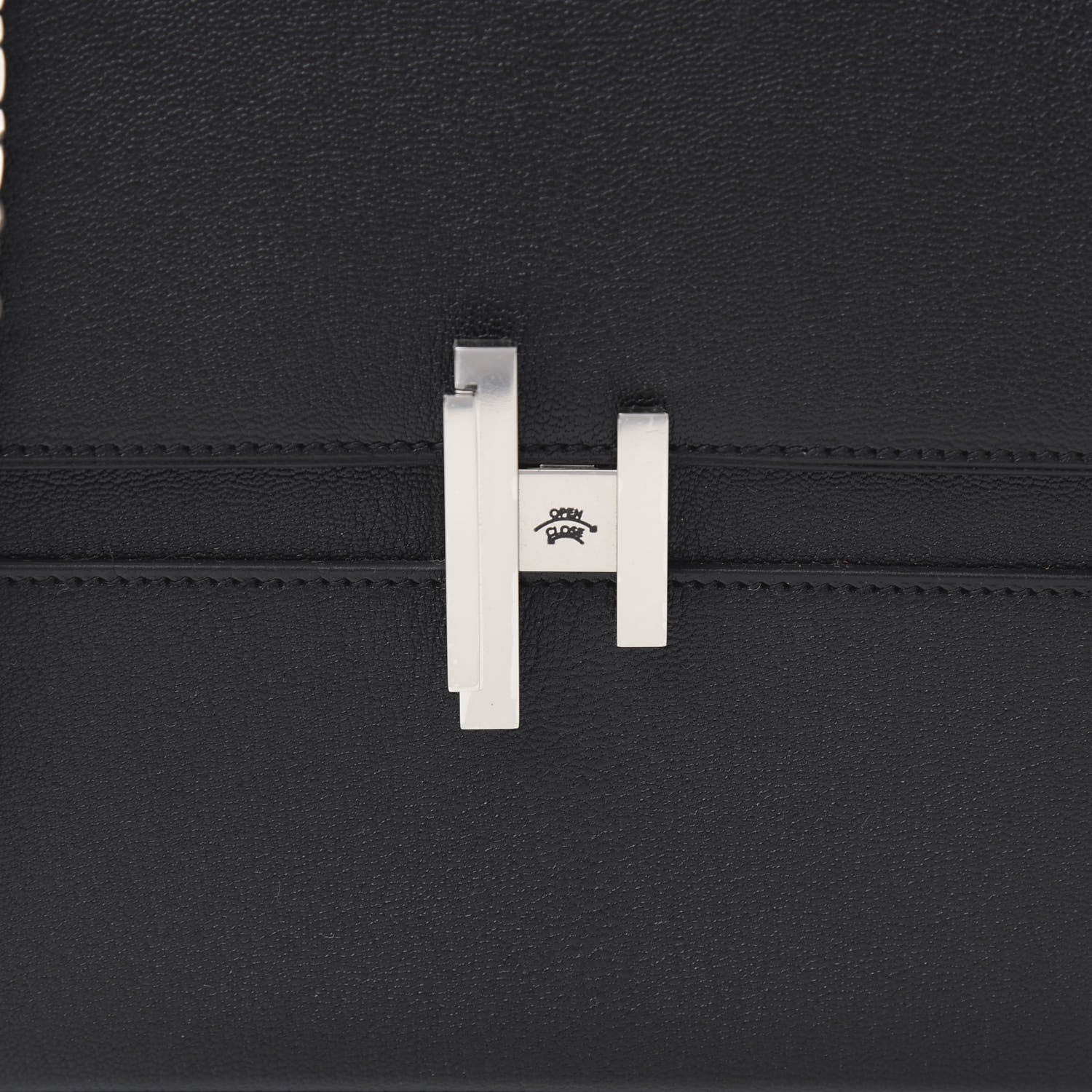 Hermes Chevre Mysore Cinhetic Boxy Top Handle Bag Black 8 of 9