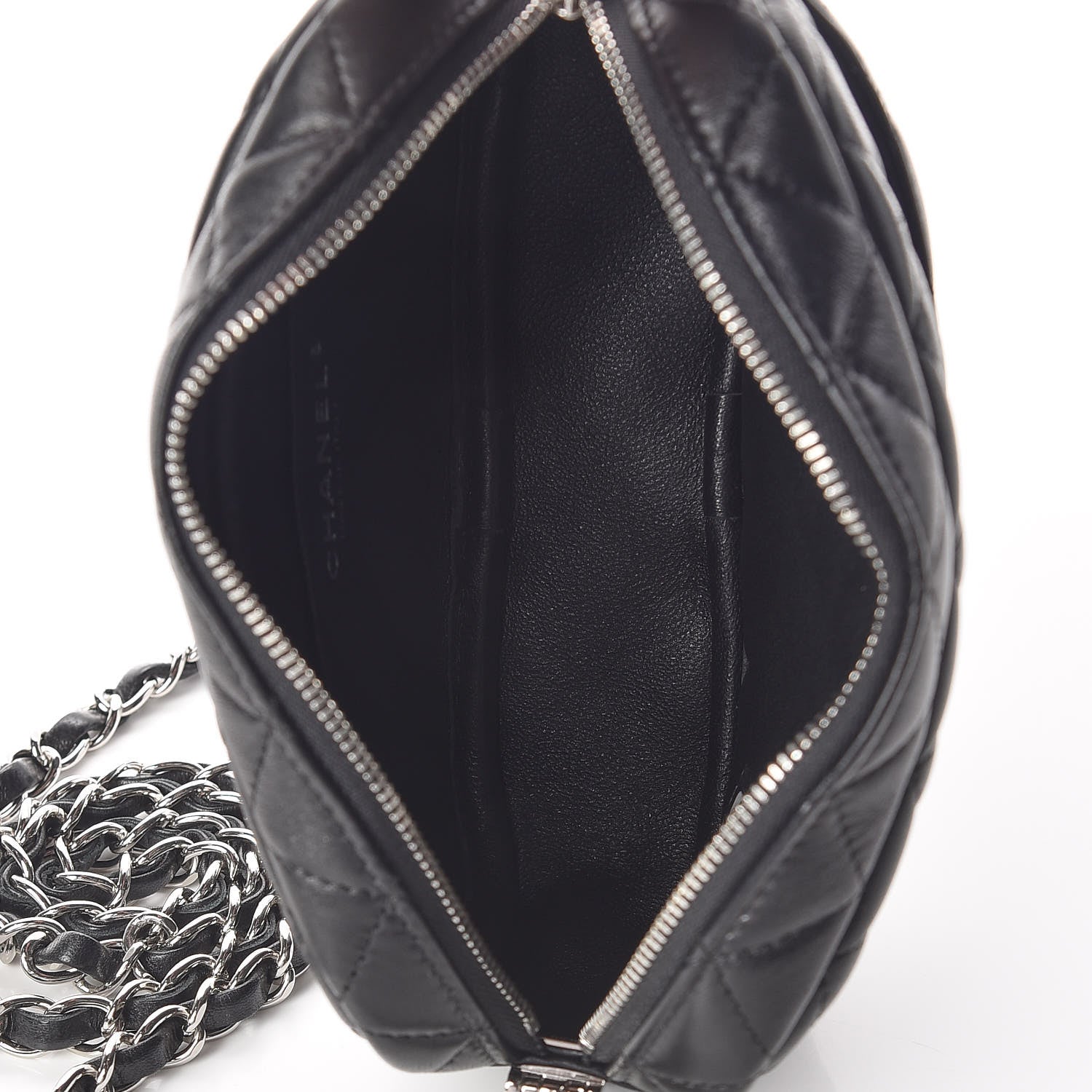 Chanel Lambskin Quilted Small Timeless Camera Case Black 7 of 10