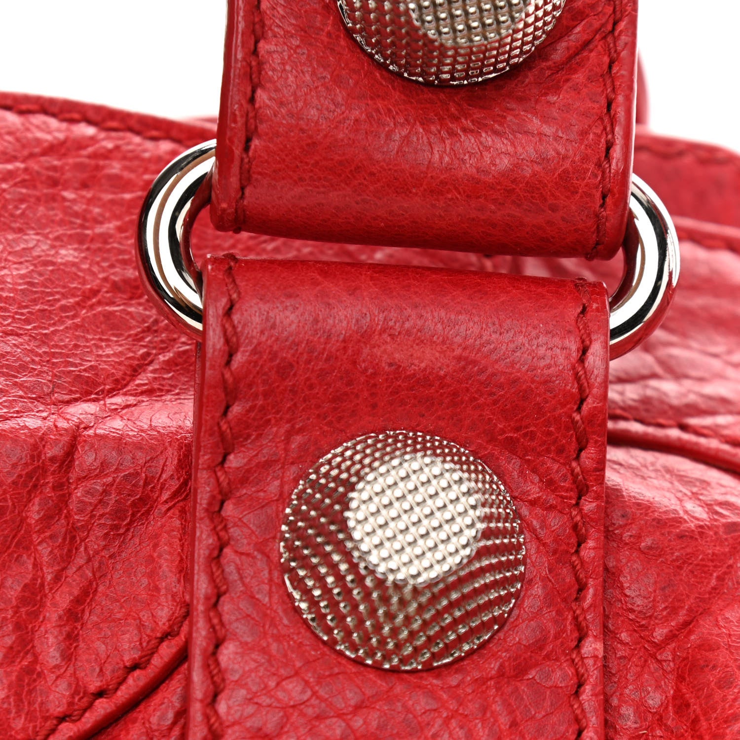 Balenciaga Agneau Giant 21 Silver Hardware City Rouge Coquelicot 13 of 17