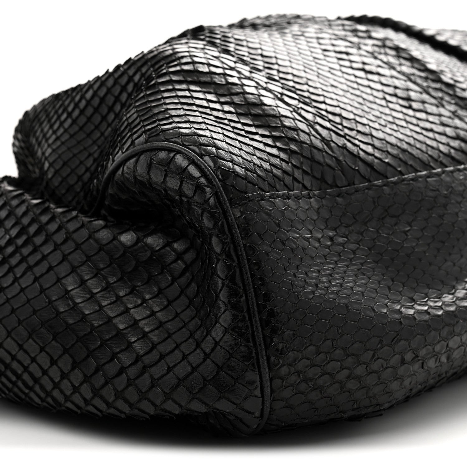 Gucci Snakeskin Large Sukey Tote Black 9 of 15