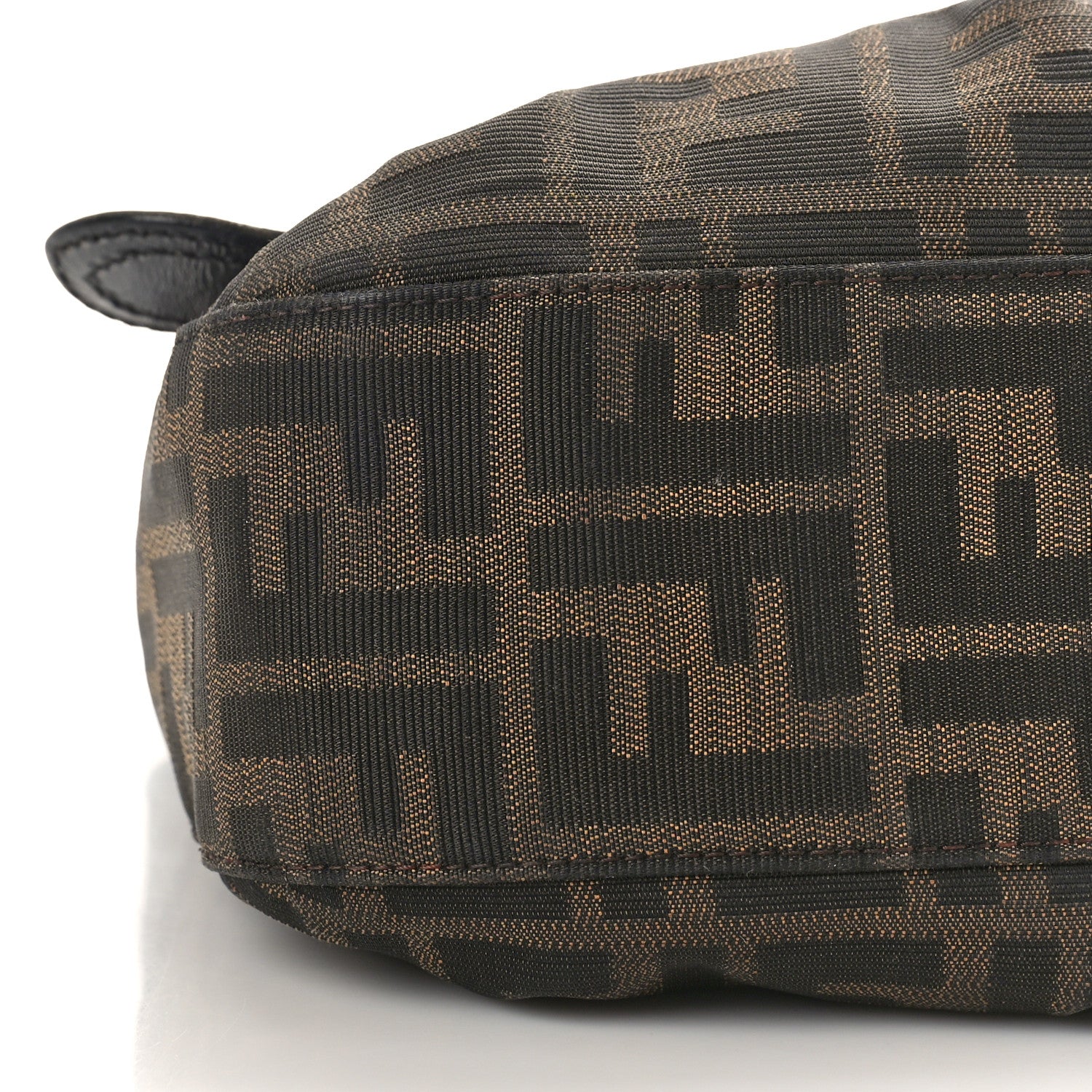 Fendi Zucca B Bis Flap Bag Tobacco Castagna 7 of 15