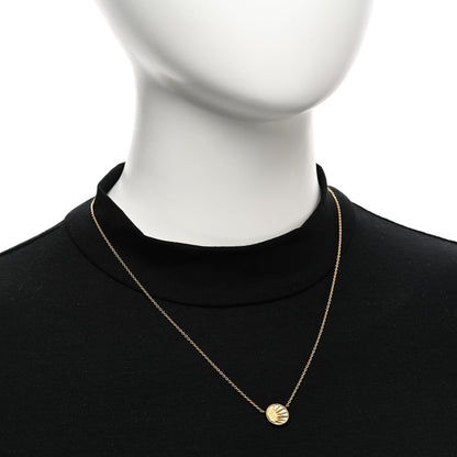 Christian Dior 18K Yellow Gold Diamond Black Onyx Mother of Pearl Rose Celeste Pendant Necklace 2 of 7