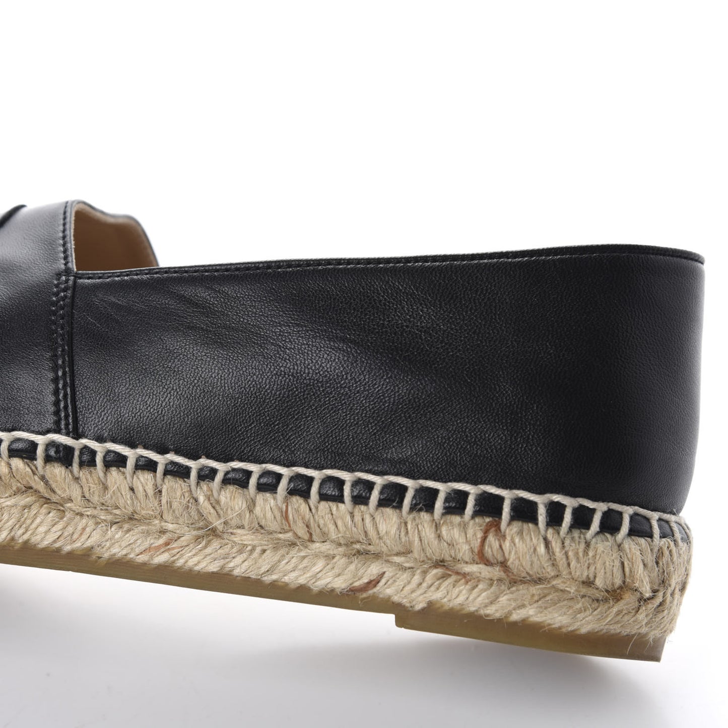 Lambskin CC Espadrilles 40 Black