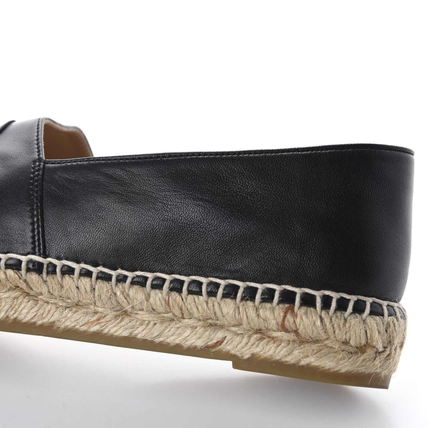 Chanel Lambskin CC Espadrilles 40 Black 12 of 13