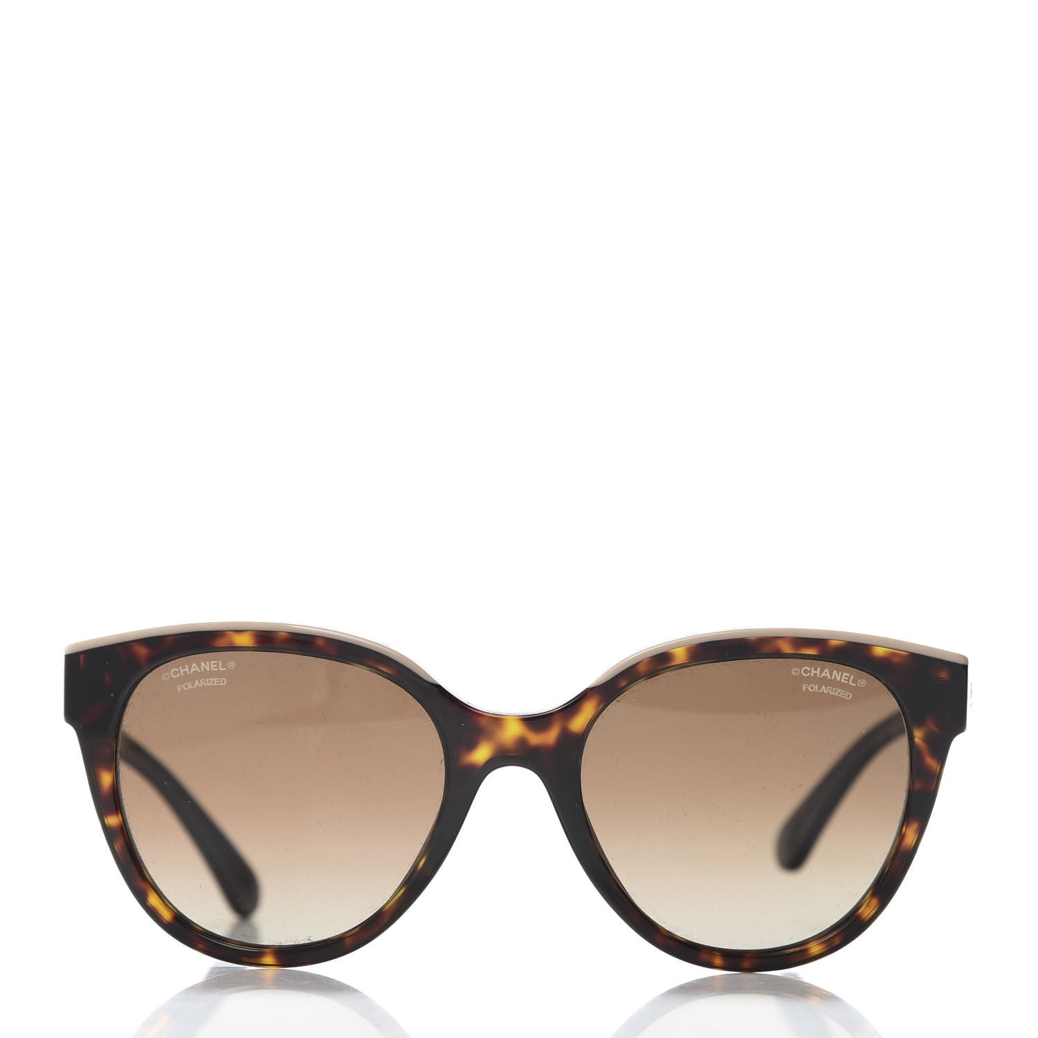 Chanel Acetate CC Butterfly Sunglasses 5414 Tortoise Beige 2 of 9