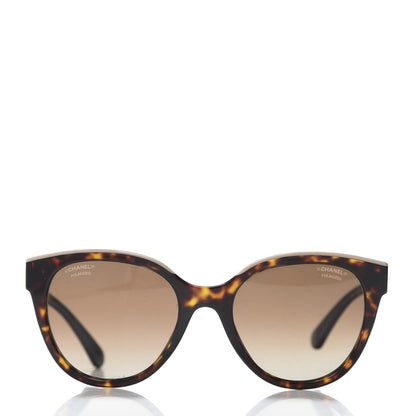 Chanel Acetate CC Butterfly Sunglasses 5414 Tortoise Beige 2 of 9