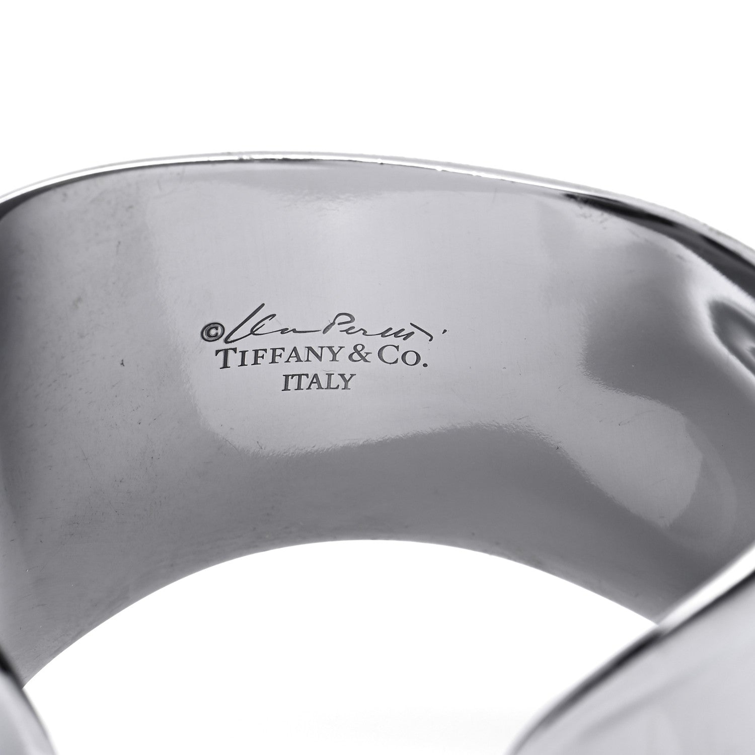 Tiffany Ruthenium Small Elsa Peretti Right Wrist Bone Cuff Bracelet 5 of 5
