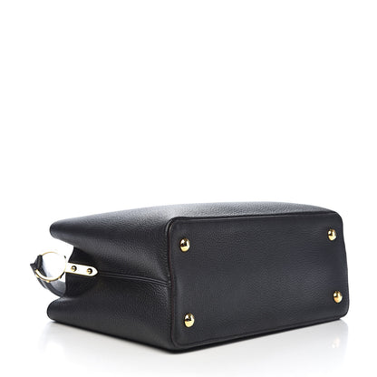 Louis Vuitton Taurillon Capucines MM Black 4 of 11