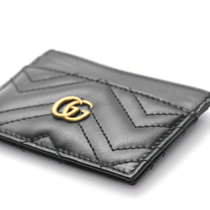 Gucci Calfskin Matelasse GG Marmont Card Holder Black 8 of 8