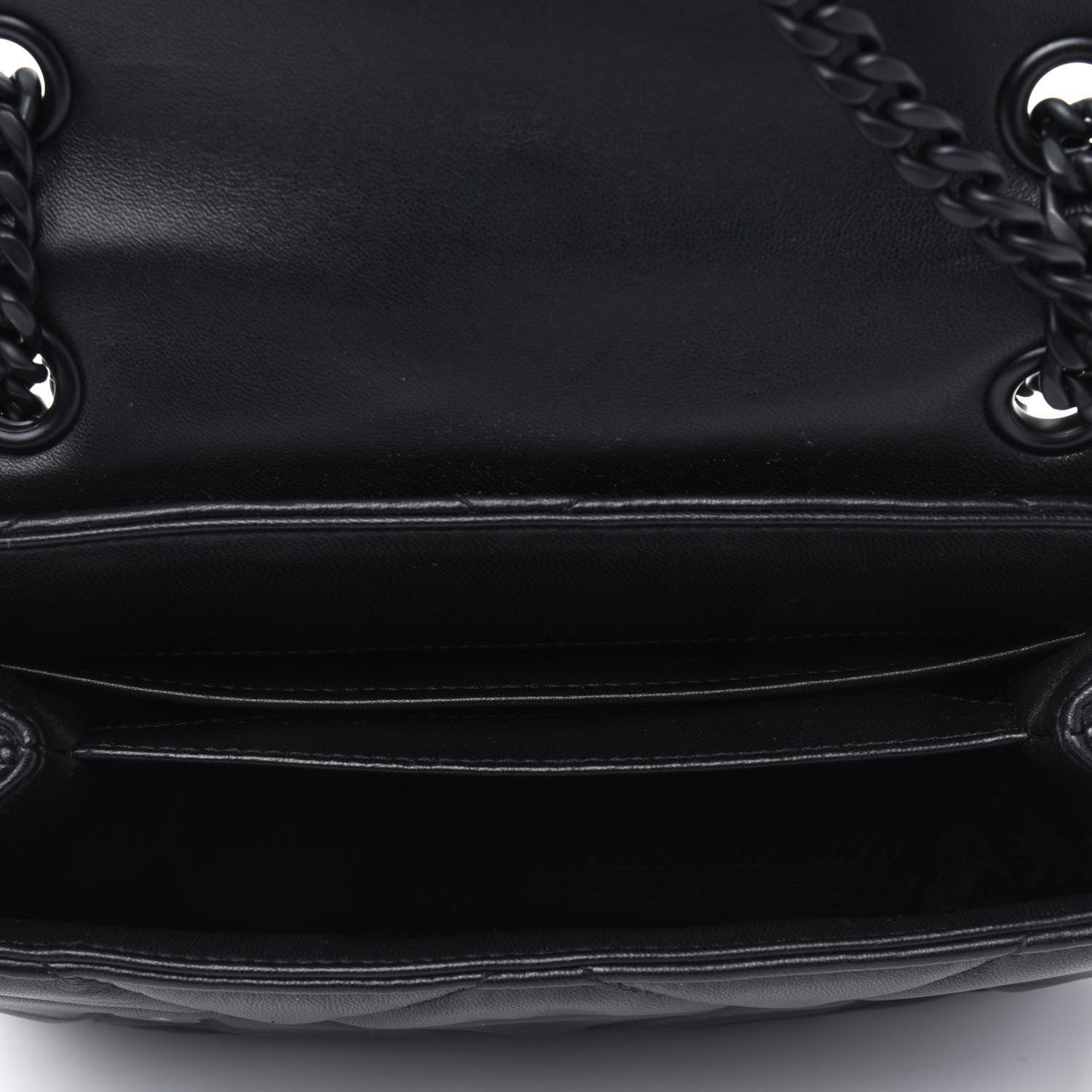 Prada Nappa Triangle Stitched Small Spectrum Bag Black 4 of 5