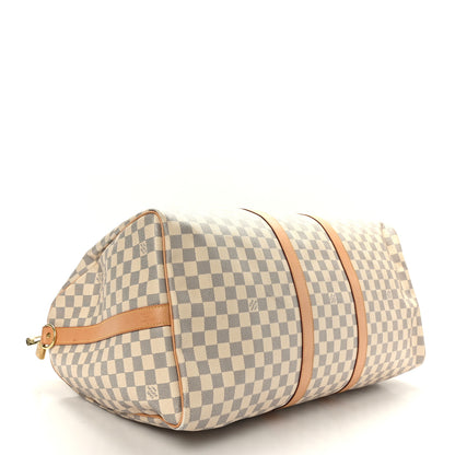 Louis Vuitton Damier Azur Keepall Bandouliere 55 3 of 10