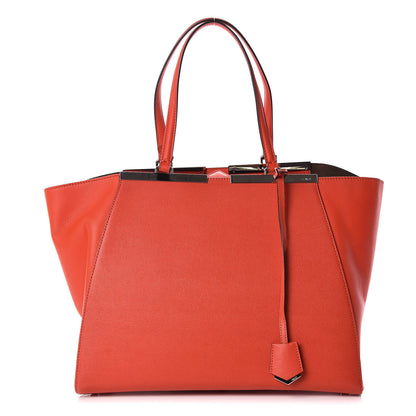 Fendi Vitello Elite Flamingo Large 3Jours Tote Papavero 1 of 13