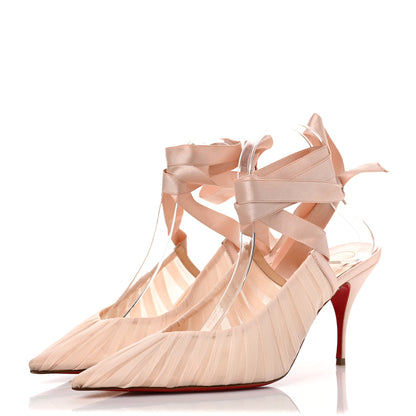 Christian Louboutin Chiffon Goya Ruban 80 Pumps 41 Petale 3 of 9