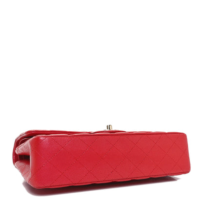 Chanel Iridescent  Caviar Quilted Medium Double Flap Red 4 of 11