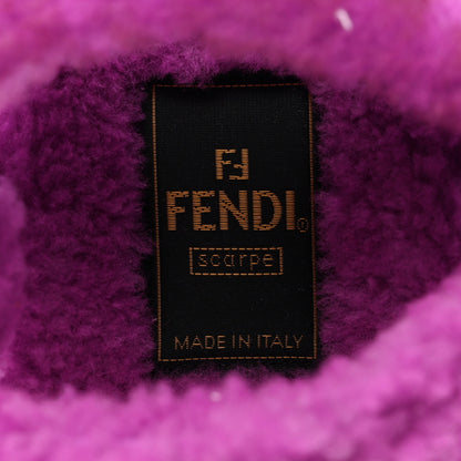 Fendi Shearling FF Fendi Feel Sandals 39 Bouganville 6 of 8