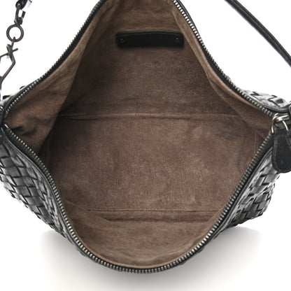 Bottega Veneta Nappa Intrecciato Small Shoulder Bag Black 5 of 12