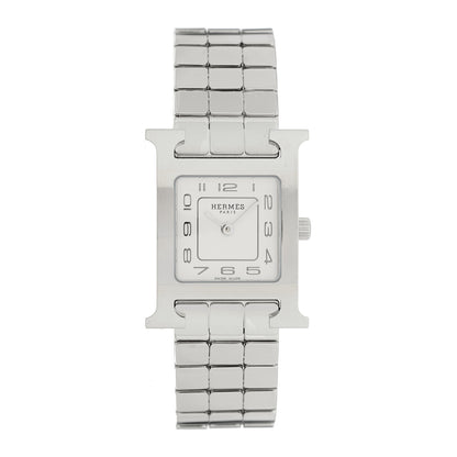 Hermes Stainless Steel 21mm Heure H Hour Quartz Watch 1 of 5