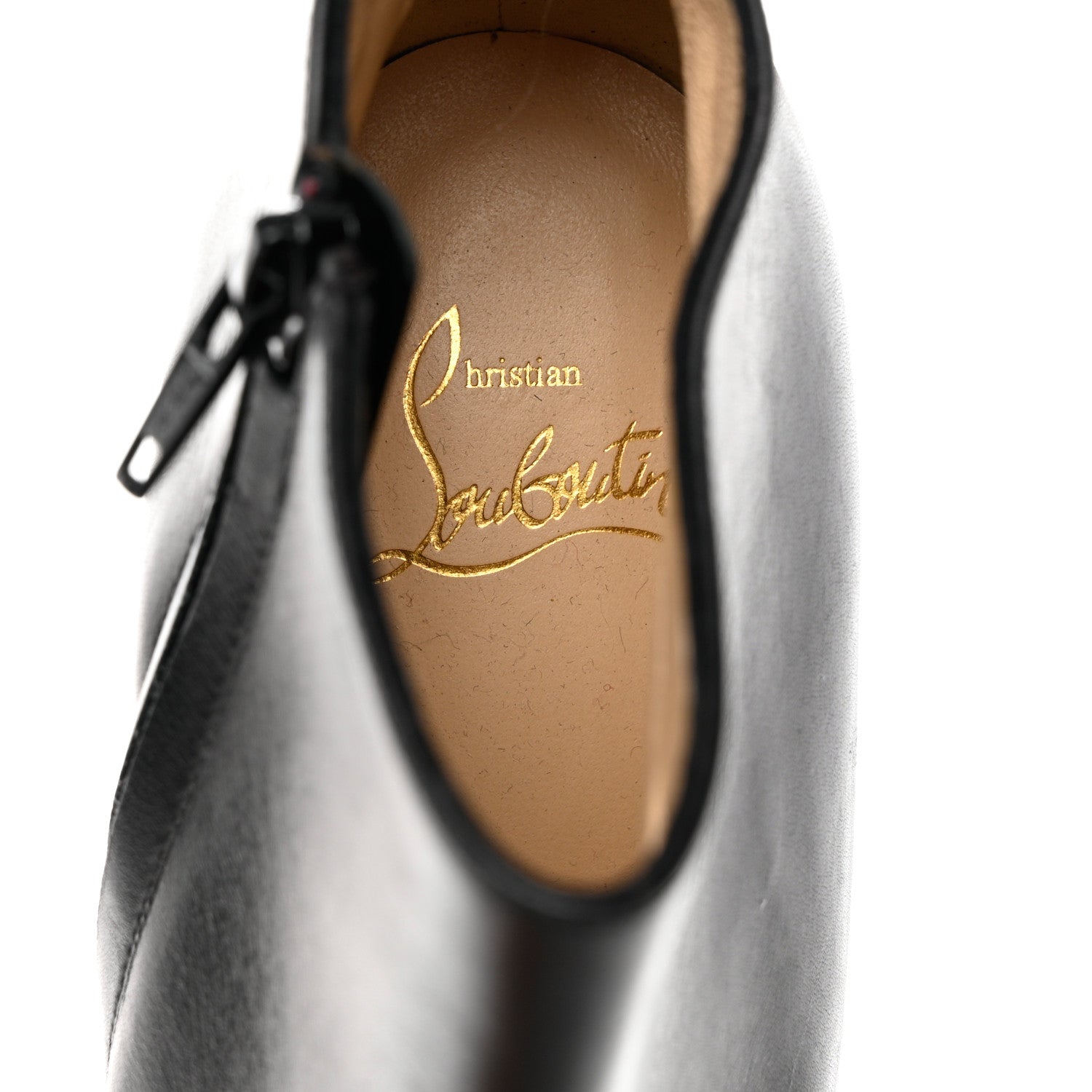 Christian Louboutin Calfskin Dirdibootie 130 Ankle Booties 36.5 Black 6 of 9