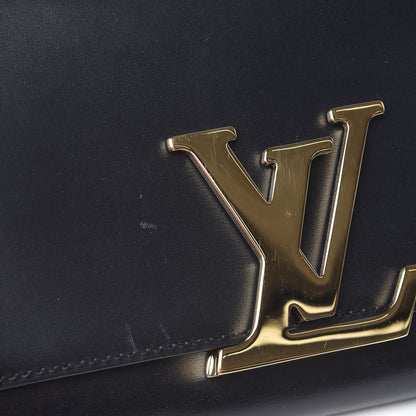 Louis Vuitton Calfskin Chain Louise MM Black 9 of 13