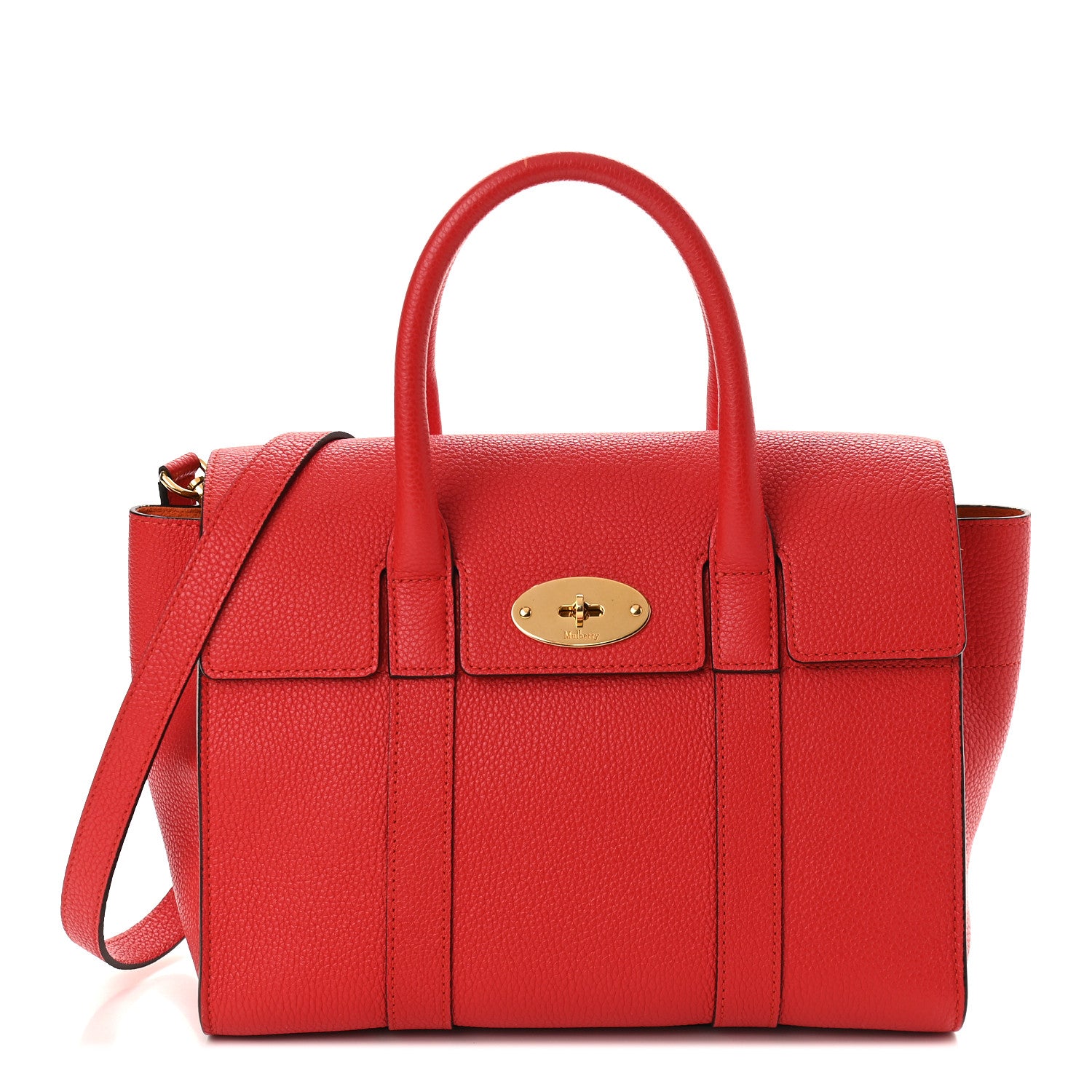 Mulberry Classic Grain Small New Bayswater Fiery Red 1 of 9
