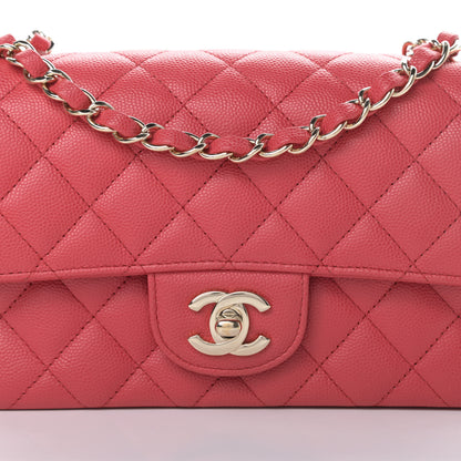 Chanel Caviar Quilted Mini Rectangular Flap Dark Pink 8 of 11