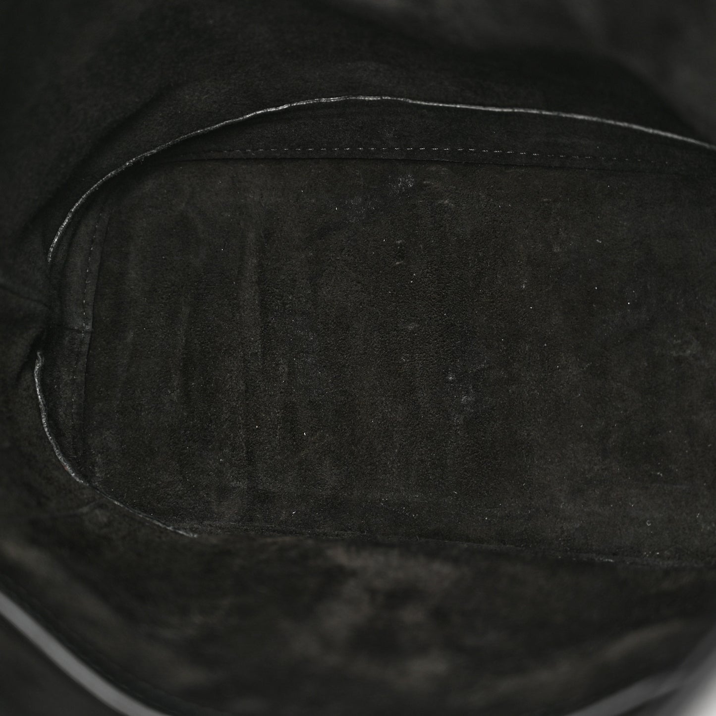 Soft Grained Calfskin Medium Bucket Bag Black