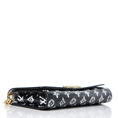 Louis Vuitton Catogram Twist Chain Wallet Black 4 of 10