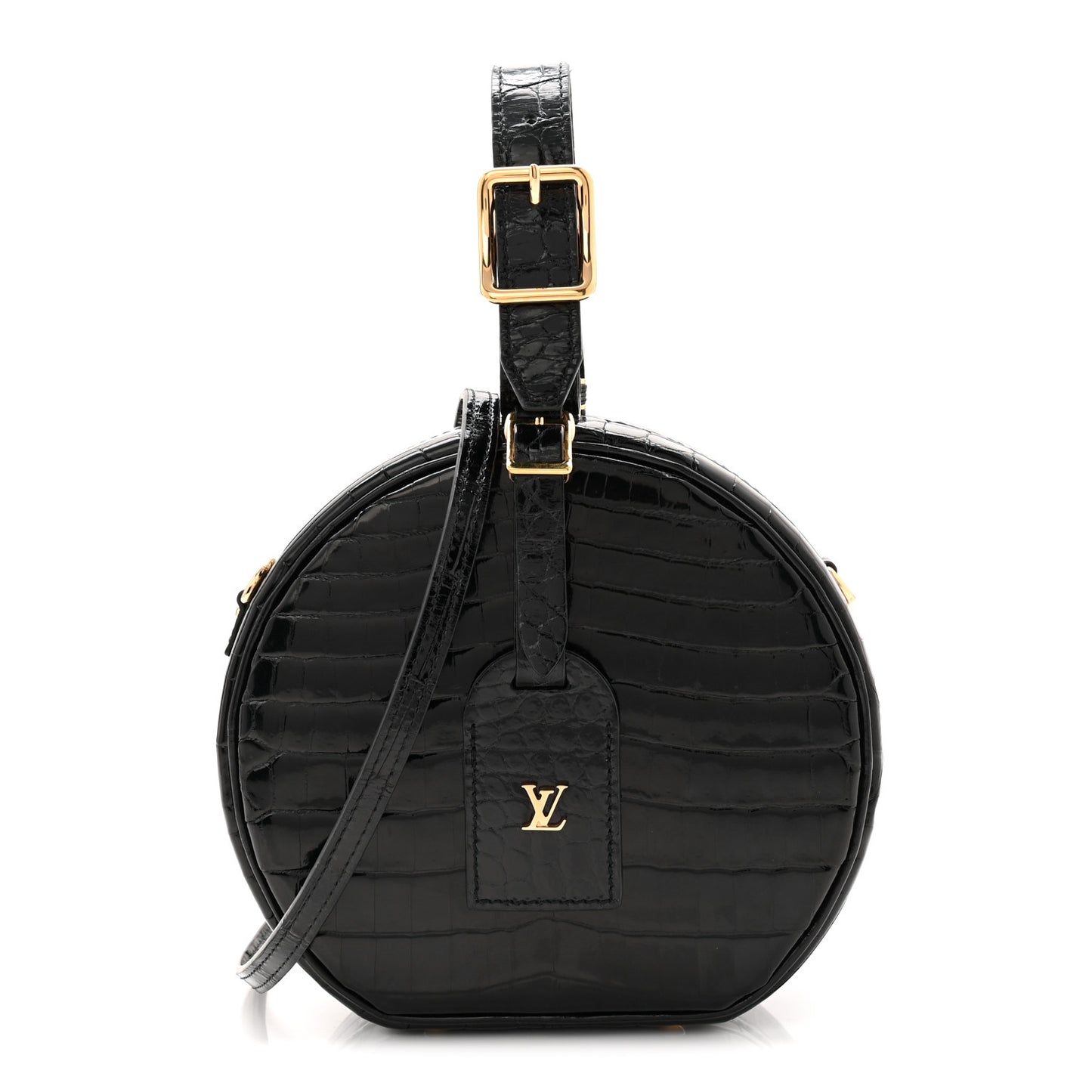 Crocodile Petite Boite Chapeau Black