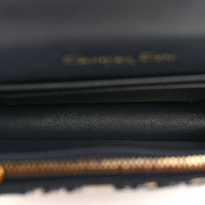 Christian Dior Oblique Saddle Belt Bag Blue 5 of 12