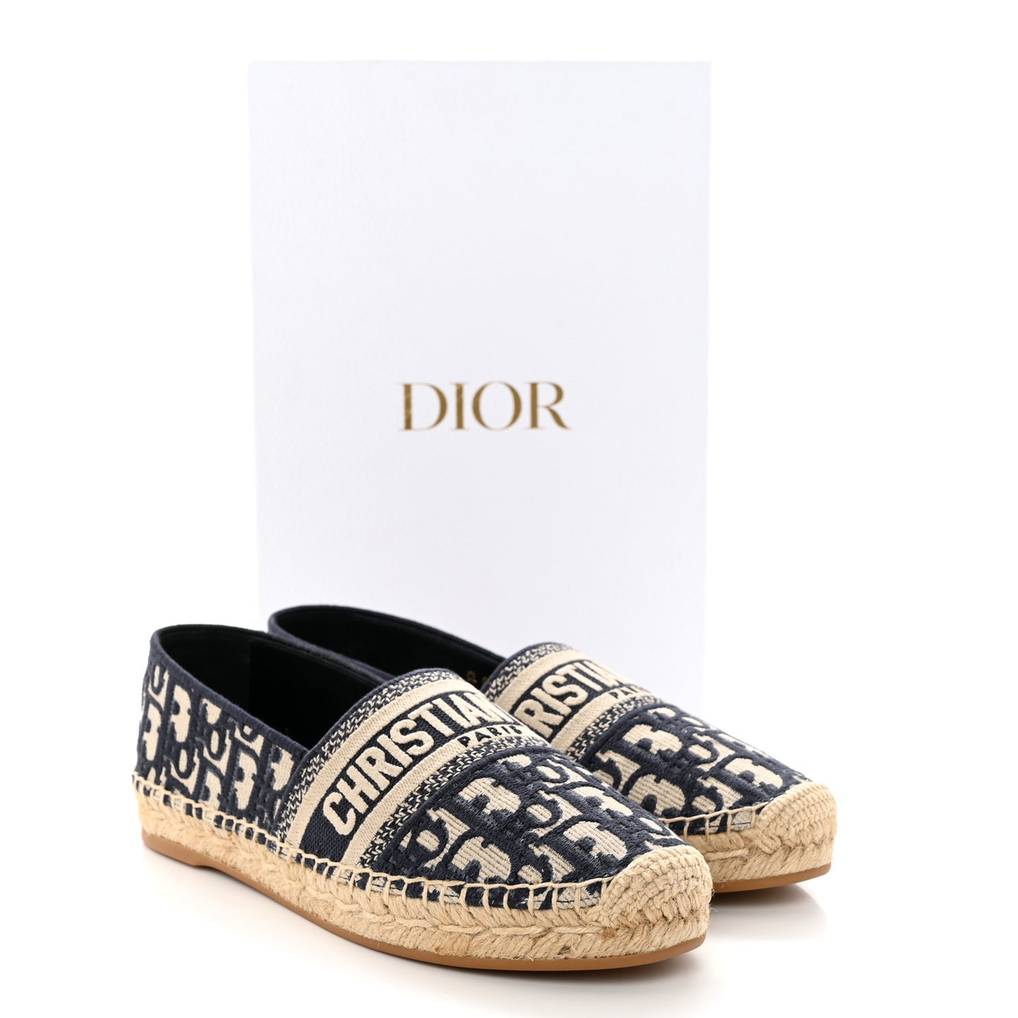 Oblique Embroidered Granville 15mm Espadrilles 37 Deep Blue