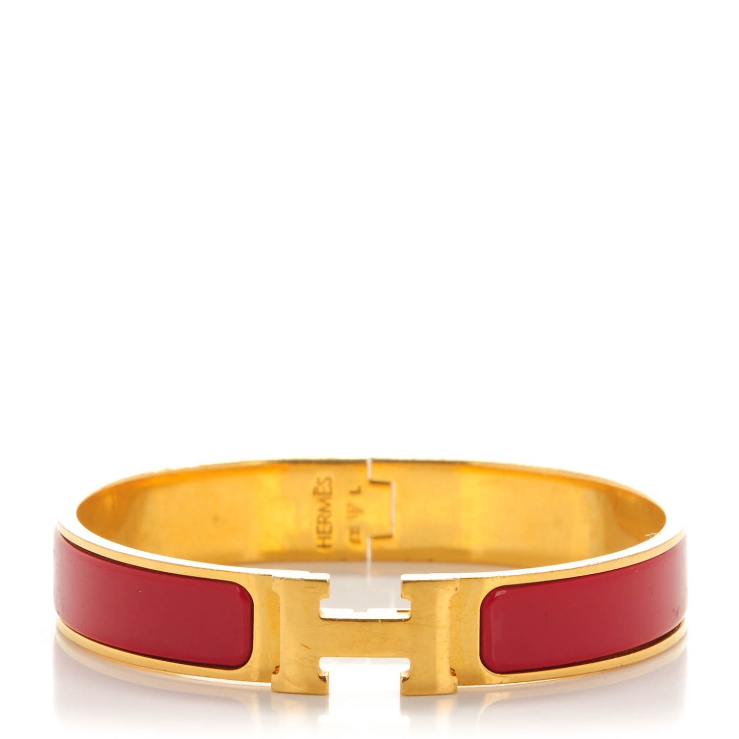 Enamel Clic Clac H Narrow Bracelet PM