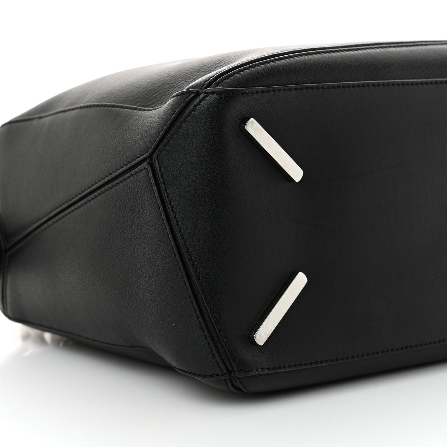 Calfskin Medium Puzzle Bag Black