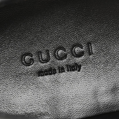 Gucci Velvet Horsebit Womens Jordaan Loafers 37.5 Black 9 of 11