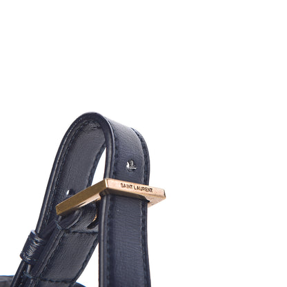 Saint Laurent Smooth Calfskin Suede Medium Bellechasse Navy 8 of 14