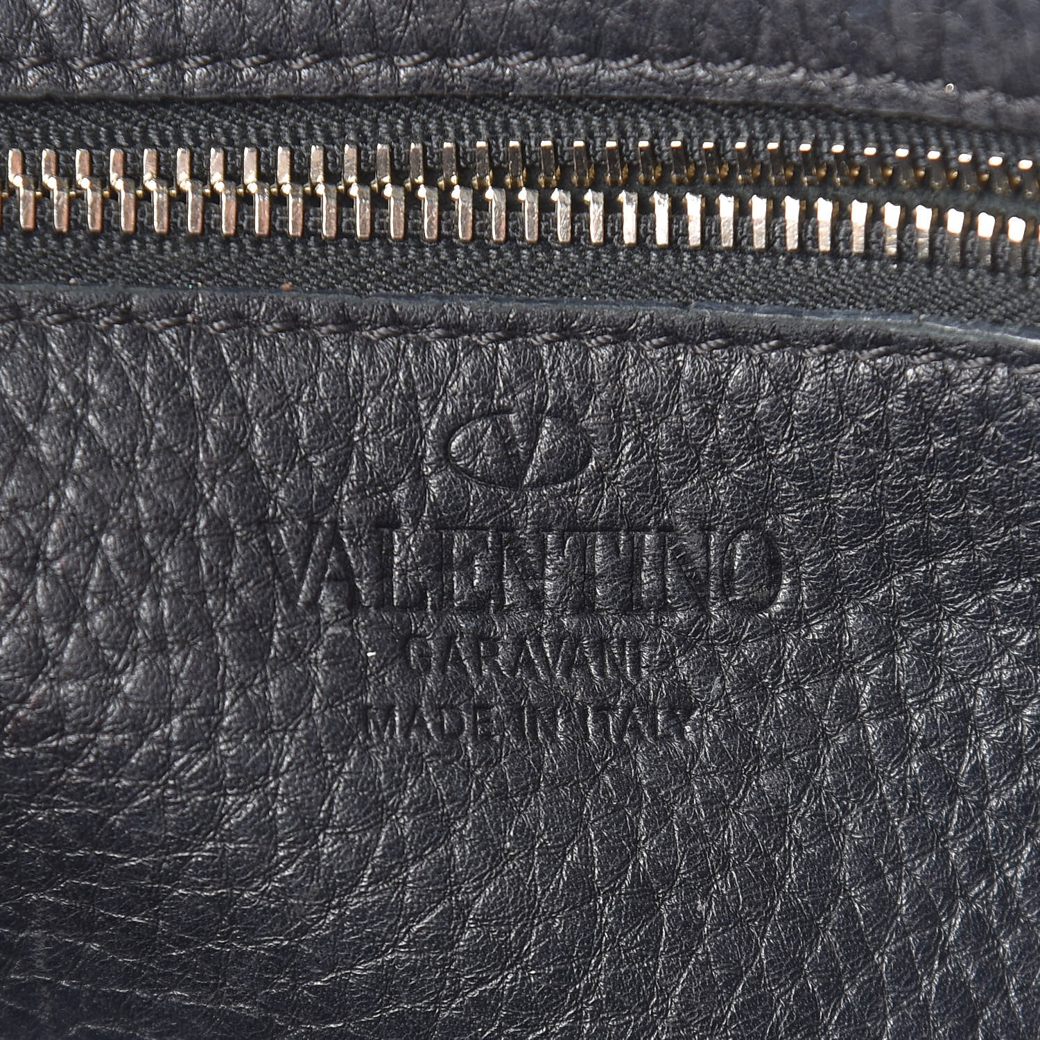Valentino Garavani Pebbled Calfskin Small Rockstud Flip-Lock Messenger Bag Black 6 of 15