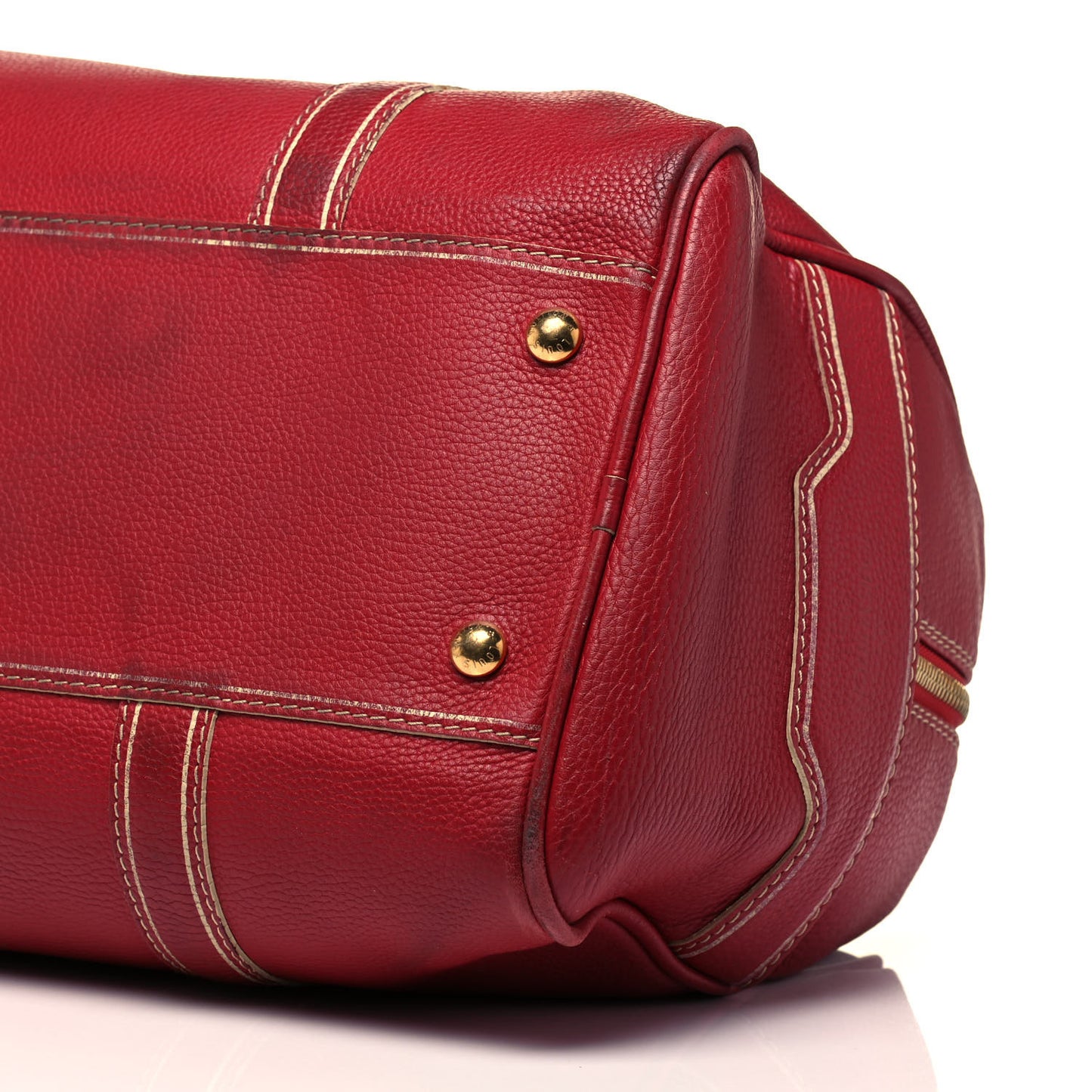 Tobago Leather Carryall Red