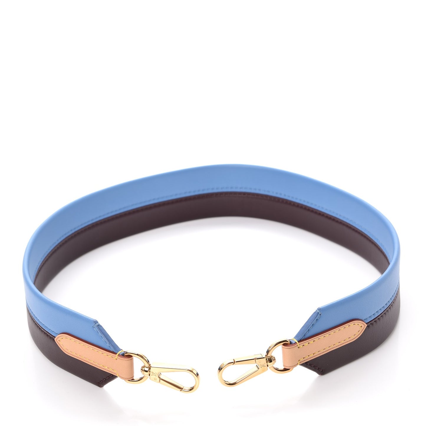 Calfskin Cluny MM Shoulder Strap Blue Glacial