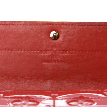 Louis Vuitton Vernis Sarah Wallet Rouge Grenadine 9 of 11