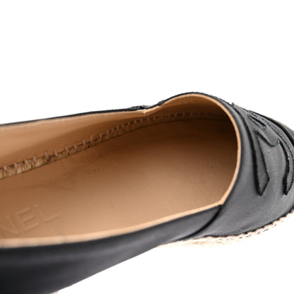 Chanel Satin Grosgrain Espadrilles 39 Black 12 of 12