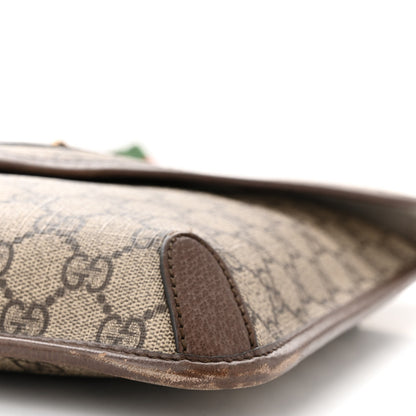 Gucci GG Supreme Monogram Web Medium Neo Vintage Flap Messenger Bag Beige New Acero 10 of 14